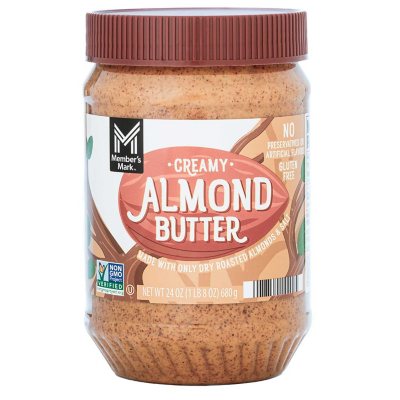 Justin's Classic Almond Butter, Only Two Ingredients, No Stir, Gluten-free,  Non-GMO, Keto-friendly, Responsibly Sourced, 16 Ounce Jar, Pack of 1