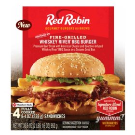 Red Robin Whiskey River Burgers 4 Ct Sam S Club