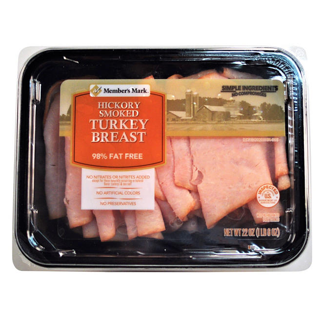 Member's Mark Hickory Smoked Turkey Breast Lunch Meat (22 oz.)