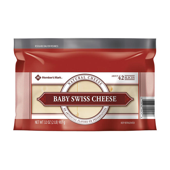 Member's Mark Baby Swiss Cheese Slices 2 lbs.
