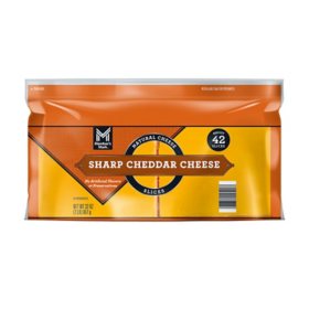 Member's Mark Sliced Sharp Cheddar Cheese, 2 lbs.