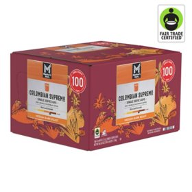 Member's Mark Colombian Supremo Medium-Dark Roast Coffee Pods, 100 ct.