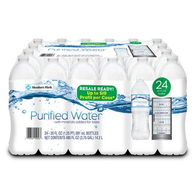 Member's Mark Purified Water (20 oz. ea., 24 pk.) - Sam's Club