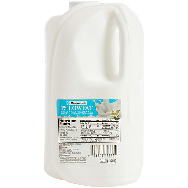 Member's Mark 1% Lowfat Milk 1 gal.