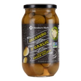 Member's Mark Jalapeno and Garlic Stuffed Olives, 20.5 oz.