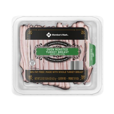 Member's Mark Oven Roasted Turkey Breast, Sliced (22 Oz.) - Sam's Club