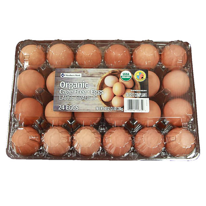 Member's Mark Organic Cage Free Large Brown Eggs (24 ct.)
