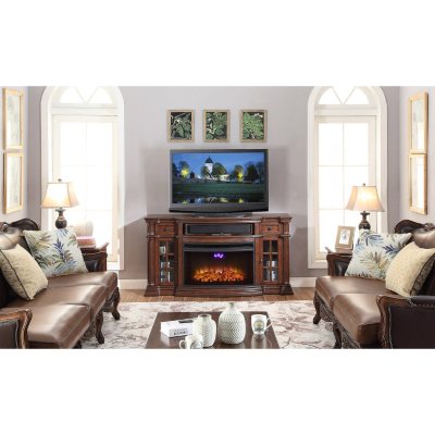 Richmond Electric Fireplace Media Console with Built-in Wi-Fi