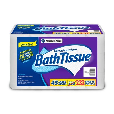 Member&s Mark Ultra Premium Bath Tissue, 2-Ply Large Roll (45 Rolls)