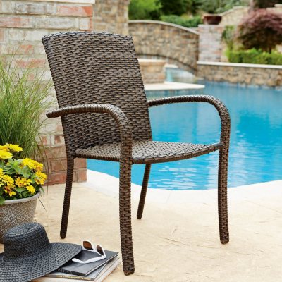 Member's Mark Heritage Woven Stacking Chair (4 pk.) - Sam's Club