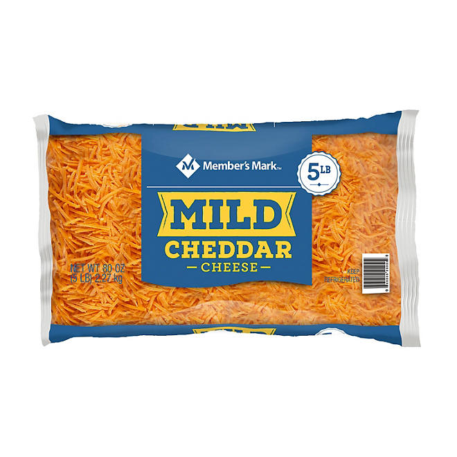 Member's Mark Mild Cheddar Shredded Cheese 5 lbs.