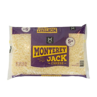 Member's Mark Monterey Jack Shredded Natural Cheese (5 lbs.) - Sam's Club