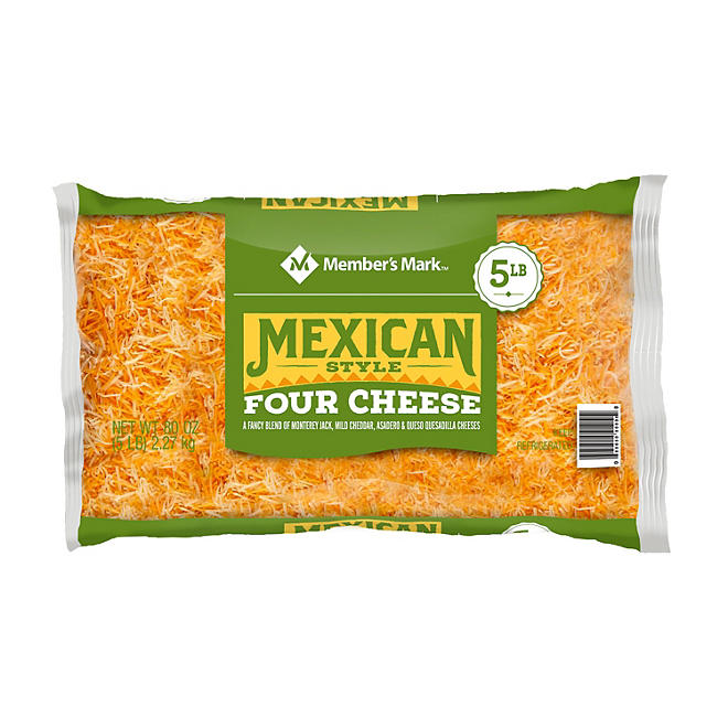 Member's Mark Mexican-Style Four-Cheese Fancy Shredded Cheese 5 lbs.
