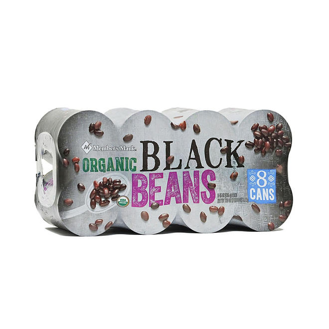 Member's Mark Organic Black Beans (15 oz., 8 ct.)