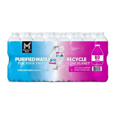 Member's Mark Purified Bottled Water (8 fl. oz., 80 pk.) - Sam's Club