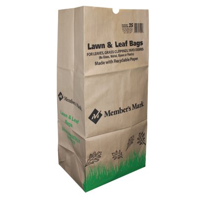 Use clear bags for leaves or grass clippings