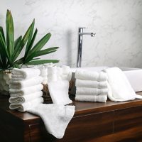 Member's Mark Commercial Hospitality Washcloth, White, Set of 24