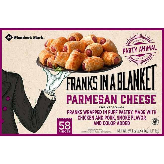 Member's Mark Franks in a Blanket, Parmesan Cheese (58 ct.) 