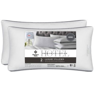 TWIN 2 Packs Luxury Sleeping Pillows,%100 Cotton 3 Standard Size Options