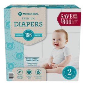 Member's Mark Premium Baby Diapers (Choose Your Size)