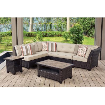 Member s Mark Agio Collection Heritage Sectional Seating Set Sam s Club