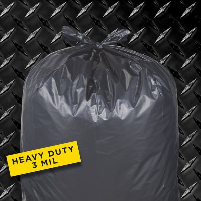 PAMI Heavy-Duty Contractor Bags [Pack of 10] - 42 Gallon Large Black Trash  Bags For Construction Sites, Yard Waste & Commercial Use- Industrial