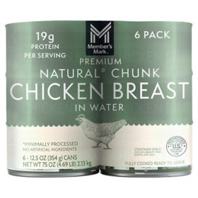 Member's Mark Premium Chunk Chicken Breast 12.5 oz., 6 ct.