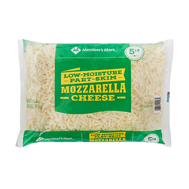 Member's Mark Part-Skim Shredded Mozzarella Cheese (5 lbs.)