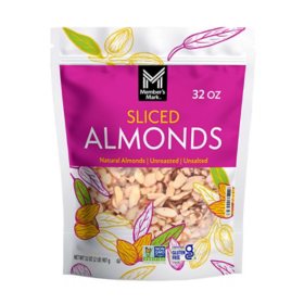 Member's Mark Natural Sliced California Almonds, 32 oz.