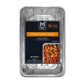 Jet Foil Aluminum Steam Turkey Heavy Duty Disposable Roaster Pans Full Size (15), Silver