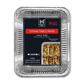 Full Size Large Aluminum Pans with Lids, Disposable Foil 21x13 Deep  [10-Pack] Steam Table Chafing Pan - Extra Heavy Duty Durable Tray - Great  for Roasting, Cooking, Warming, Prepping and Storing Food