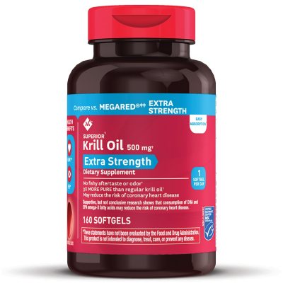 Member's Mark Extra-Strength Antarctic Omega-3 Krill Oil, 500 mg (160 ct.) - Sam's Club