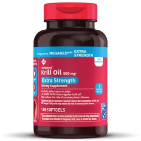 Member's Mark Extra-Strength Krill Oil, 500 mg (160 ct.)