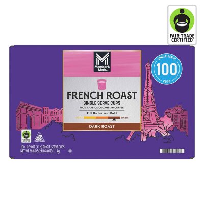 Member s Mark Single Serve Coffee Cups French Roast 100 ct