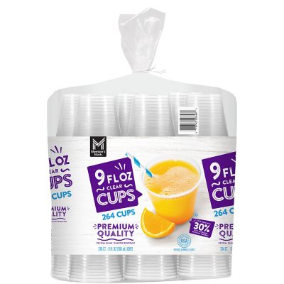 Clear Plastic Cups, 9oz, 72ct