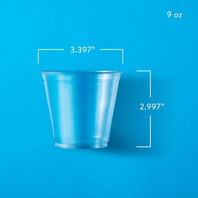 Bulk [16 Oz, 20 Oz, 24 Oz] Clear Plastic Cups with Flat Lids and Straws -  Choose (24 Oz, 250 Ct)