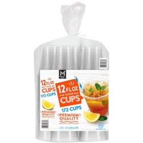 Member's Mark Clear Plastic Cups 12 oz., 172 ct.