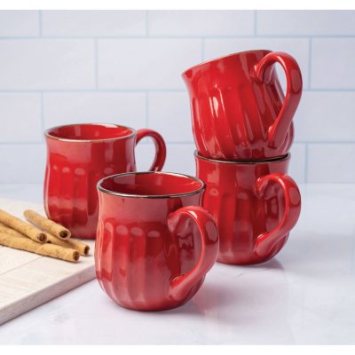 Member's Mark 4-Piece Fluted Mug Set (Assorted Colors) - Sam's Club