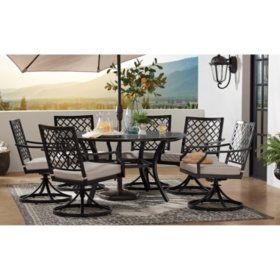 Member S Mark Barcelona 7 Piece Cushion Dining Set Sam S Club