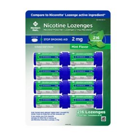 Member's Mark Nicotine Lozenge 4mg, Mint Flavor, 27 ct., 8pk.