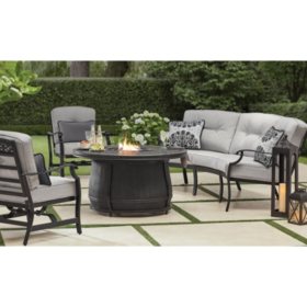 Member S Mark Agio Hastings 4 Piece Curved Deep Seating Set With