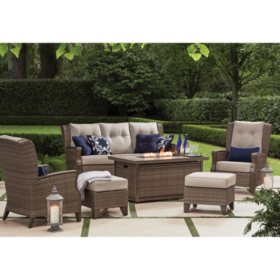 Member S Mark Agio Newcastle 6 Piece Patio Deep Seating Set With