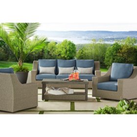 Member S Mark Nantucket 4 Piece Deep Seating Set Sam S Club