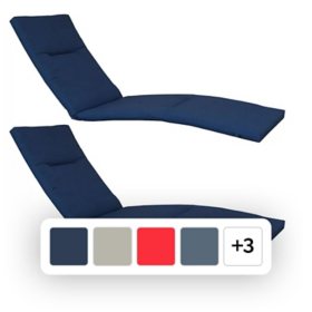 Member's Mark Sunbrella Chaise Lounge Cushion, 2-Pack