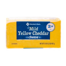 Member's Mark Mild Cheddar Cheese Block 2 lbs.