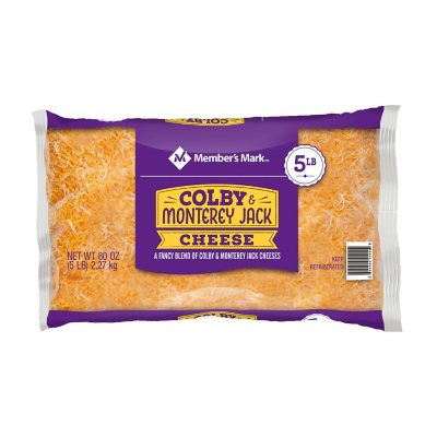 Member's Mark Colby and Monterey Jack Fancy Shredded Cheese (5 lbs.) - Sam's  Club