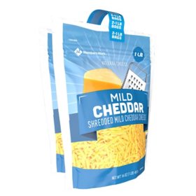 Member's Mark Mild Cheddar Shredded Cheese 16 oz., 2 pk.