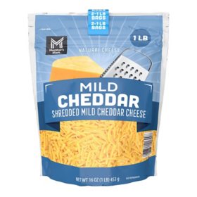 Member's Mark Mild Cheddar Shredded Cheese 16 oz., 2 pk.