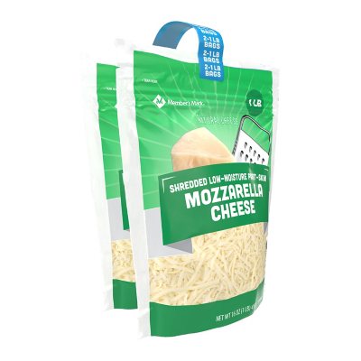 El Latino Shredded Mozzarella Cheese 32oz Plastic Bag Container