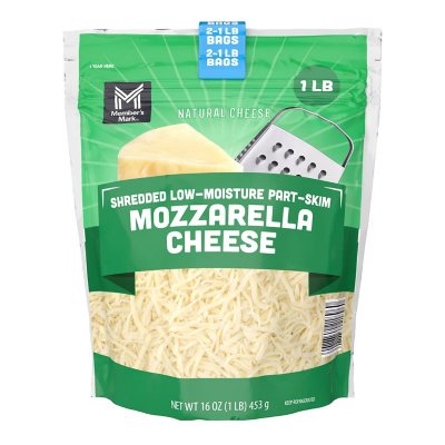 El Latino Shredded Mozzarella Cheese 32oz Plastic Bag Container